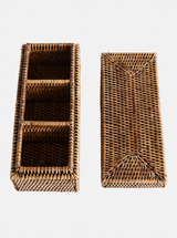 Polly Rattan 3-Compartment Box