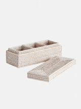 Polly Rattan 3-Compartment Box