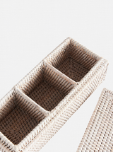 Polly Rattan 3-Compartment Box