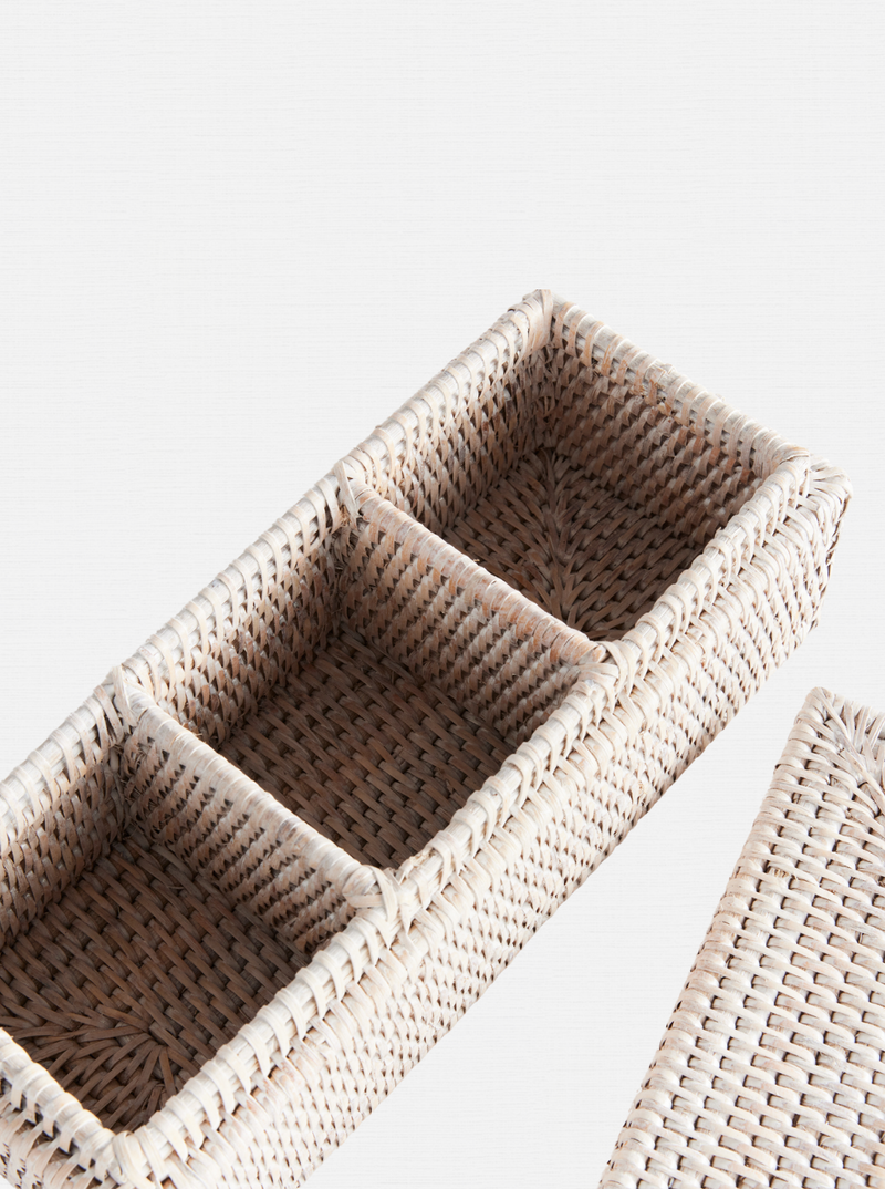 Polly Rattan 3-Compartment Box