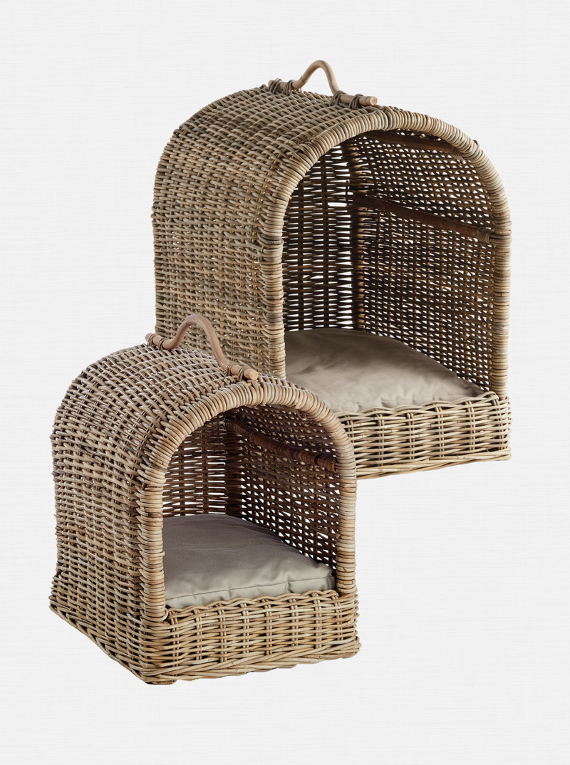 Rattan Canopy Pet Bed
