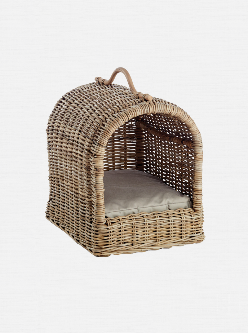 Rattan Canopy Pet Bed