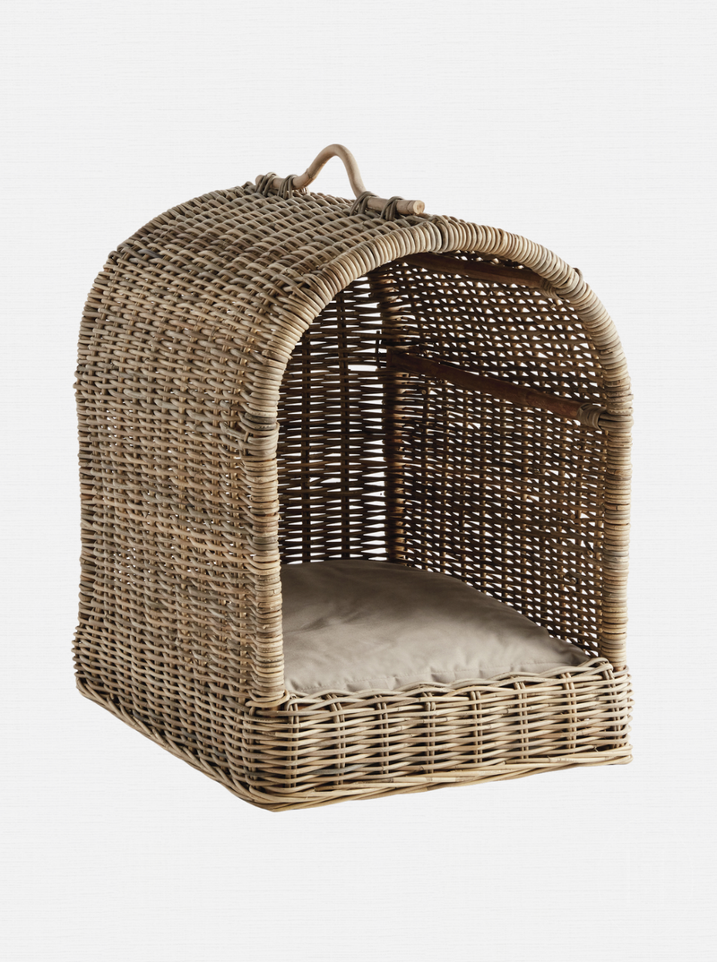 Rattan Canopy Pet Bed