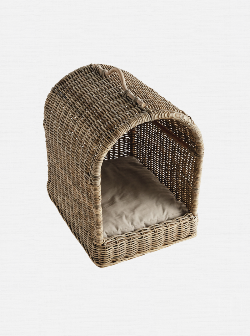 Rattan Canopy Pet Bed