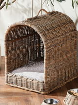 Rattan Canopy Pet Bed