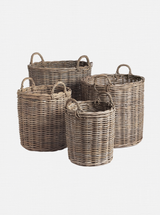 Rattan Round Baskets | Set of 4