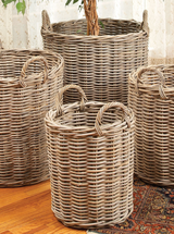 Rattan Round Baskets | Set of 4