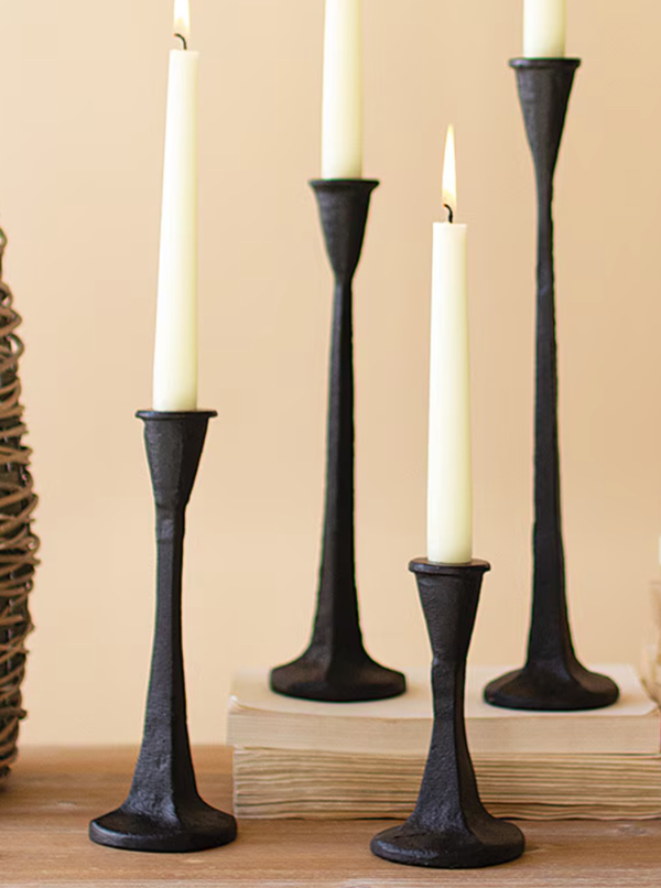 Second picture of Cast Iron Taper Holders | Set of 4