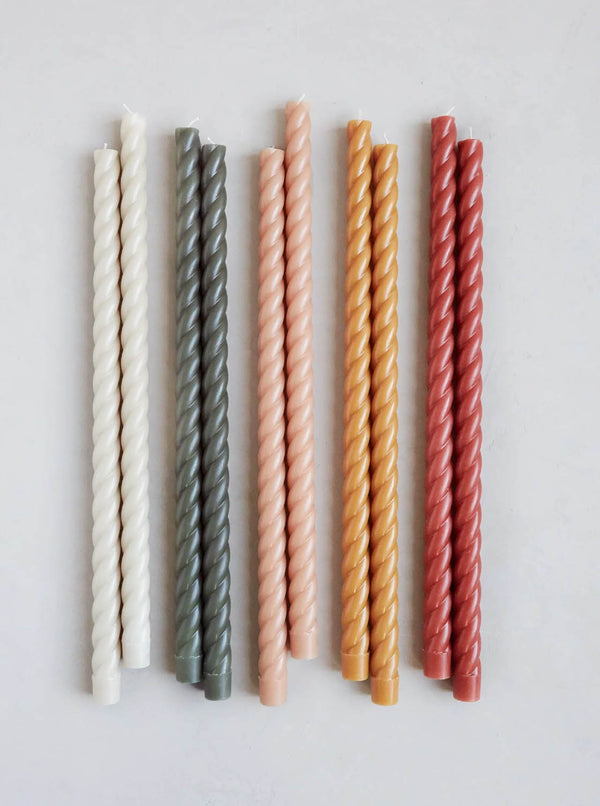 Spiral Taper Candles | Set of 2