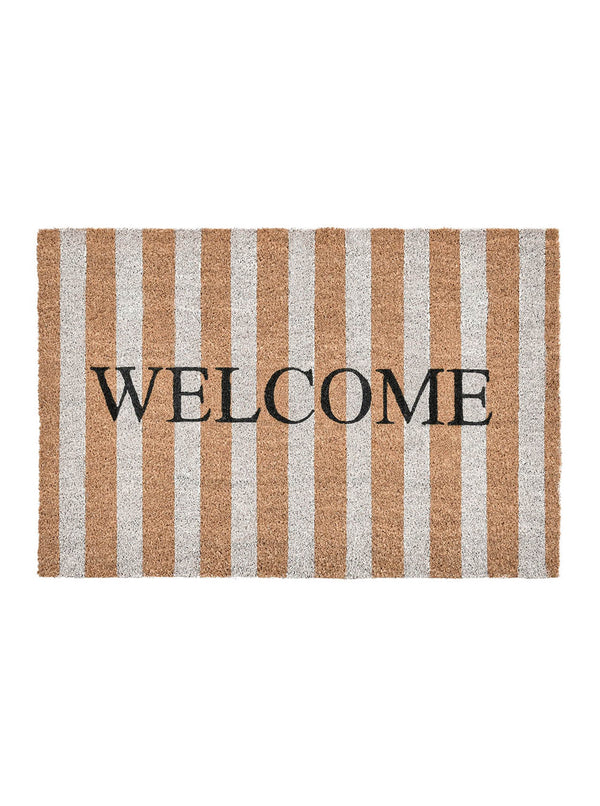 Striped Welcome Doormat