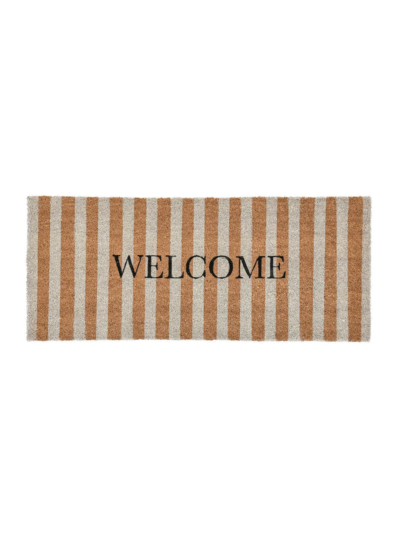 Striped Welcome Doormat