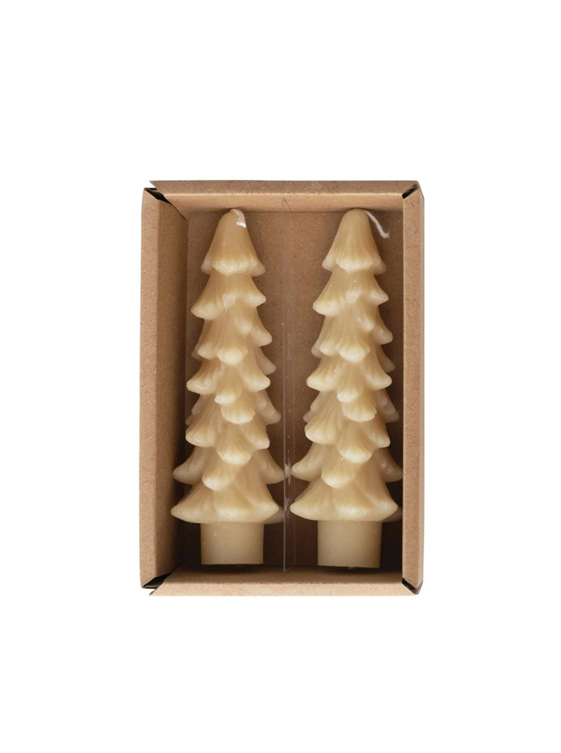 Tree Taper Candles | Set of 2