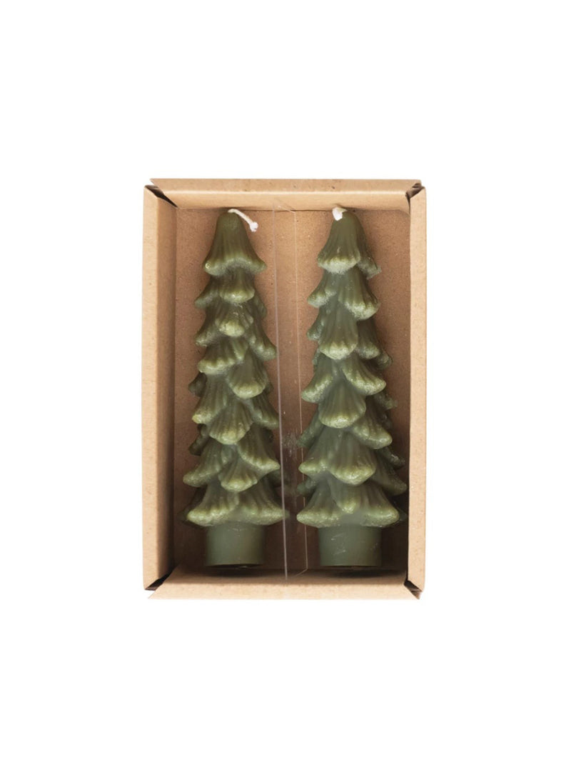 Tree Taper Candles | Set of 2