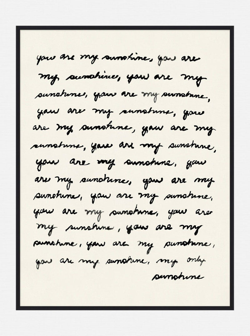 You Are My Sunshine