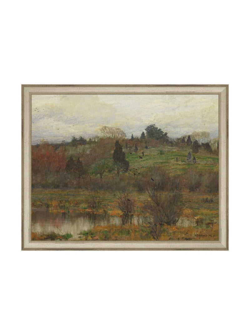 Antique Hillside - HJART0173 - SIL - 11x14