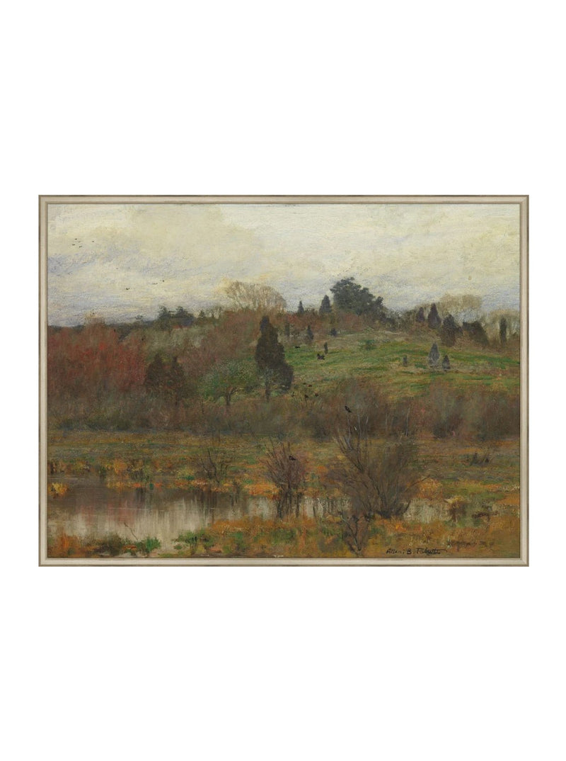Antique Hillside - HJART0173 - SIL - 30x40
