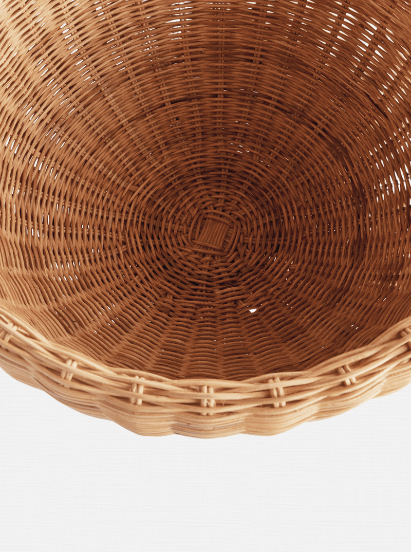 Charlie Rattan Footed Bowl - HJDRP0007 - L - NAT