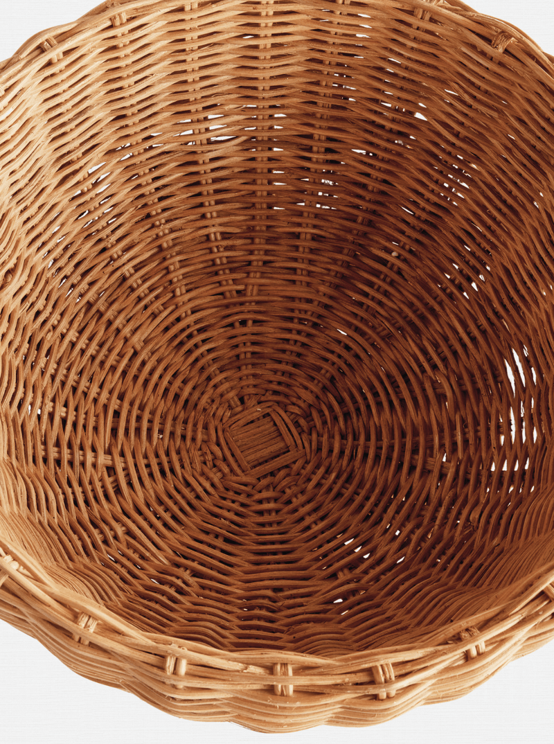 Charlie Rattan Footed Bowl - HJDRP0007 - S - NAT