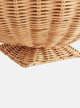 Charlie Rattan Footed Bowl - HJDRP0007 - L - NAT