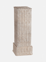 Charlie Rattan Pedestal - HJDRP0008 - TL - WHT