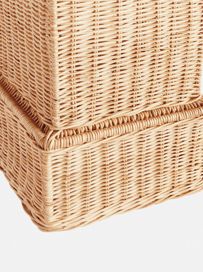 Charlie Rattan Pedestal - HJDRP0008 - TL - WHT