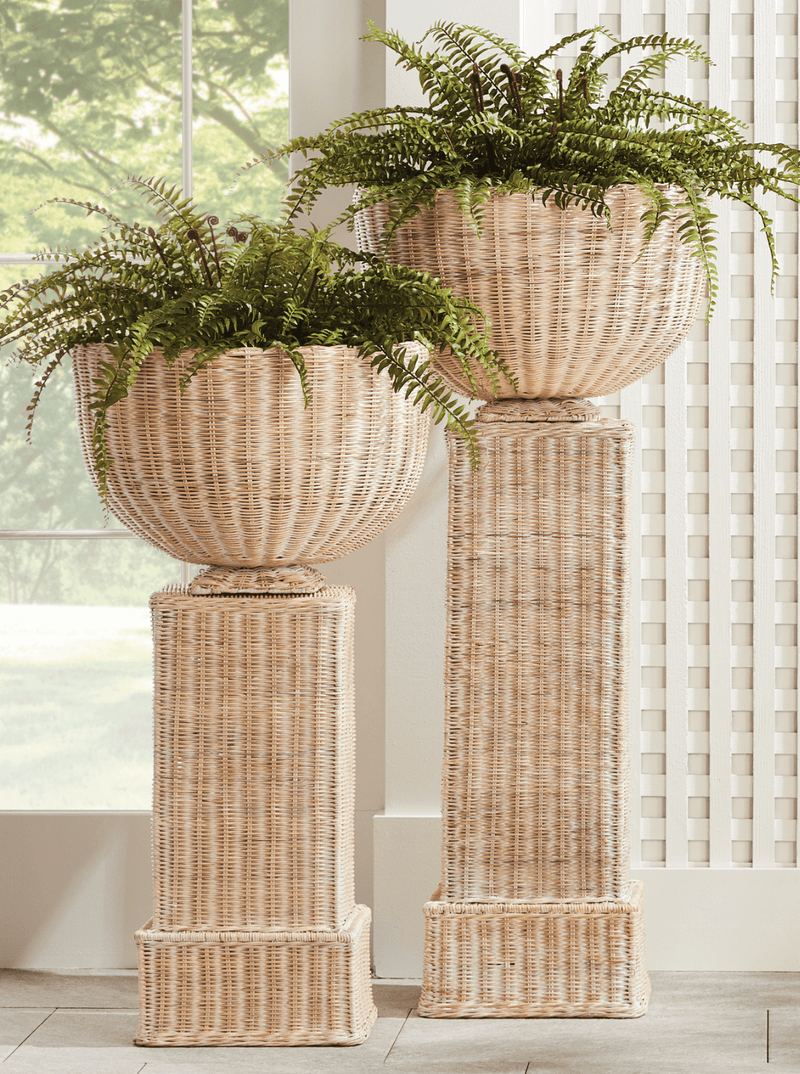 Charlie Rattan Pedestal - HJDRP0008 - SH - NAT