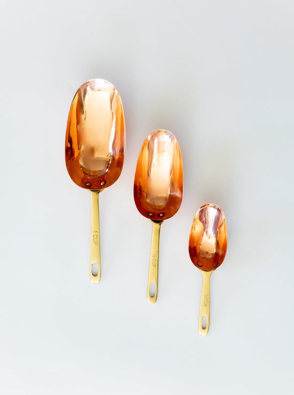 Copper Measuring Scoops | Set of 3 - HJKIT00125 - OS