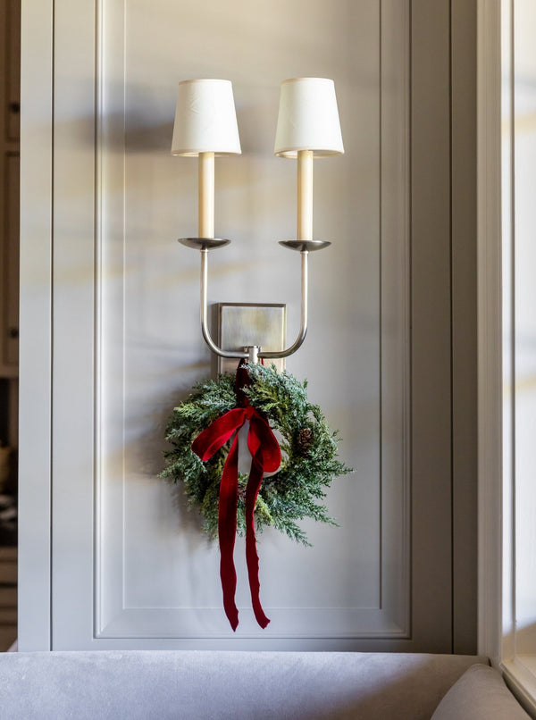 Flocked Mini Wreath - HJHOL0119 - OS