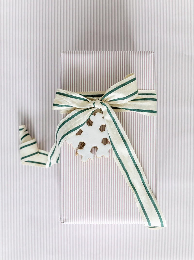 Green Double Stripe Ribbon - HJHOL0150 - OS