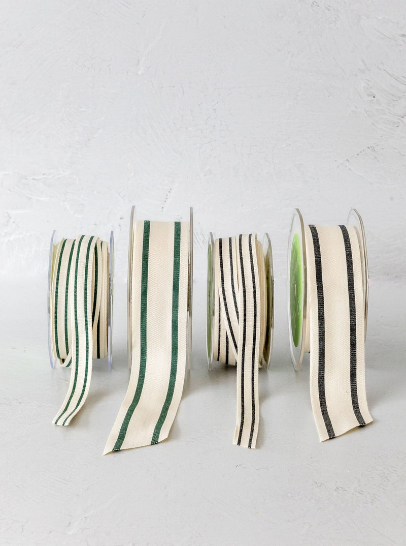 Green Double Stripe Ribbon - HJHOL0150 - OS