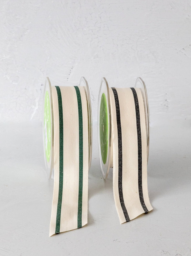 Green Double Stripe Ribbon - HJDCR0227 - OS