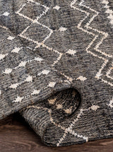 Hana Charcoal Rug Swatch - HJRUG0063 - SW