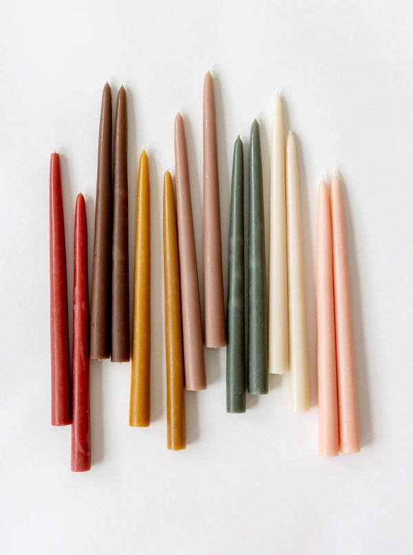 Hand - Dipped Taper Candles | Set of 2 - HJDCR0148 - OS