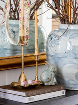 Inlaid Floral Taper Candles | Set of 3 - HJDCR0437 - OS