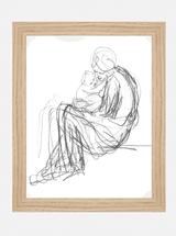 Mother & Child - HJART0112 - OAK - 8x10