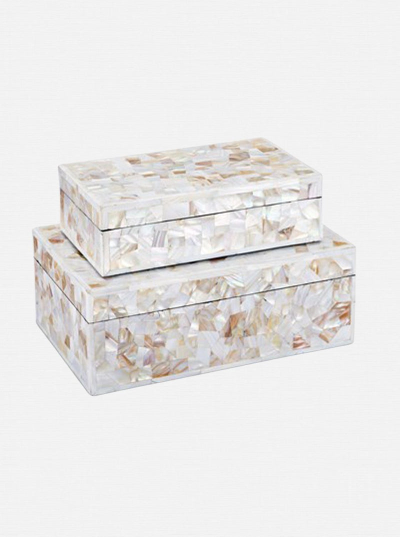 Mother of Pearl Boxes | Set of 2 - HJDCR0351 - OS