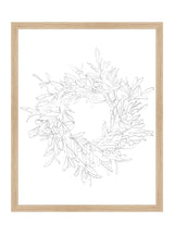 Olive Wreath Sketch - HJART0075 - OAK - 16x20