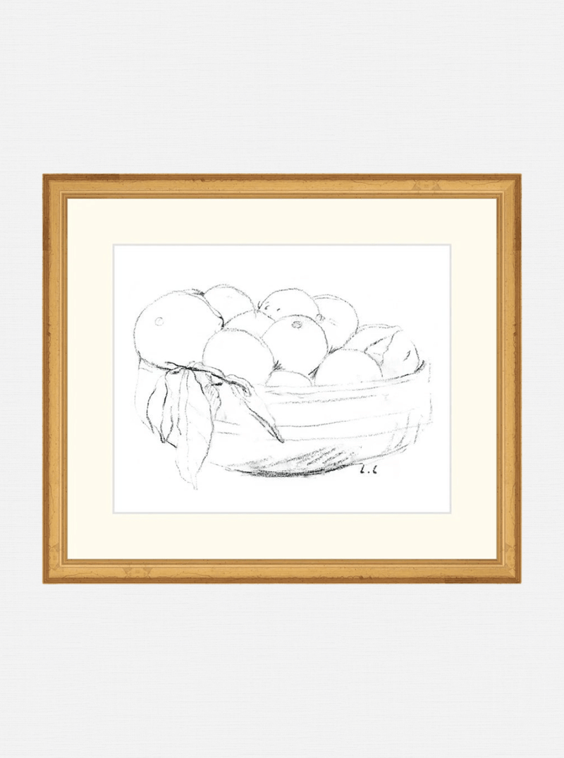 Oranges Sketch - HJART0264 - OAK - 12x14