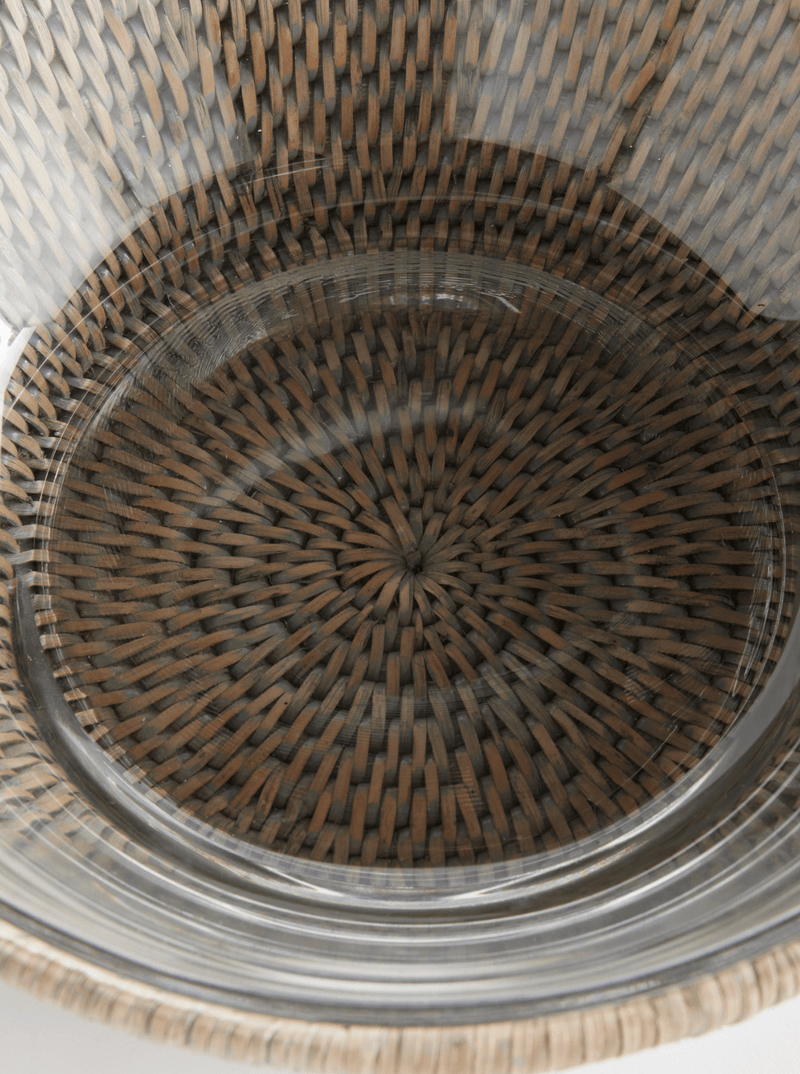 Polly Rattan Serving Bowl - HJDRP0005 - GRY