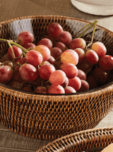 Polly Rattan Serving Bowl - HJDRP0005 - GRY