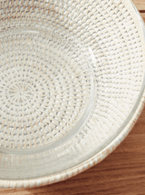 Polly Rattan Serving Bowl - HJDRP0005 - WHT