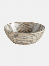 Polly Rattan Serving Bowl - HJDRP0005 - GRY