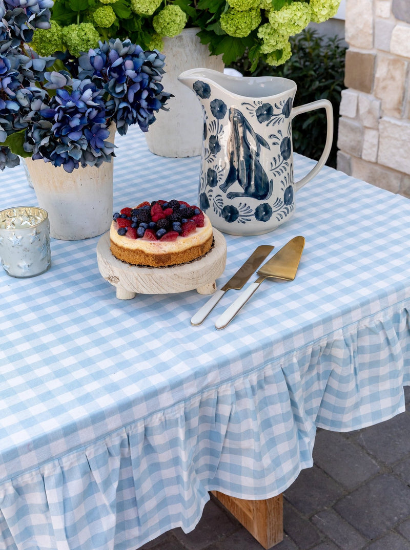 Ruffled Gingham Tablecloth - HJKIT00123 - 90