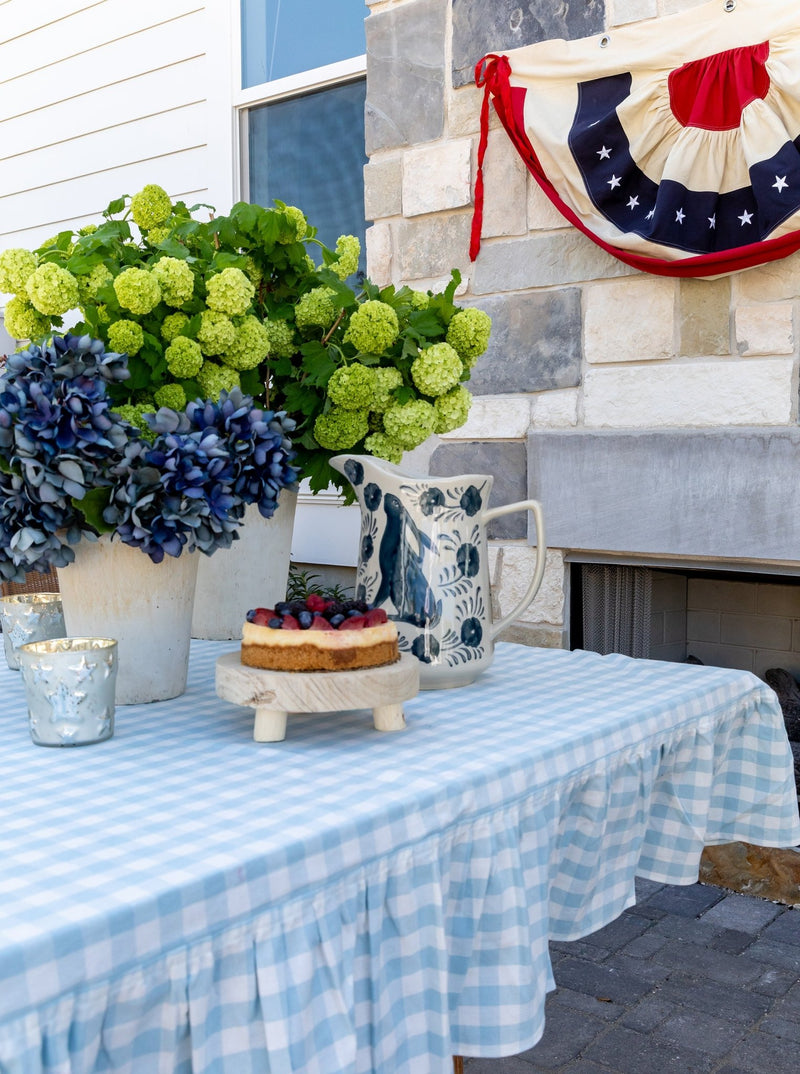Ruffled Gingham Tablecloth - HJKIT00123 - 90