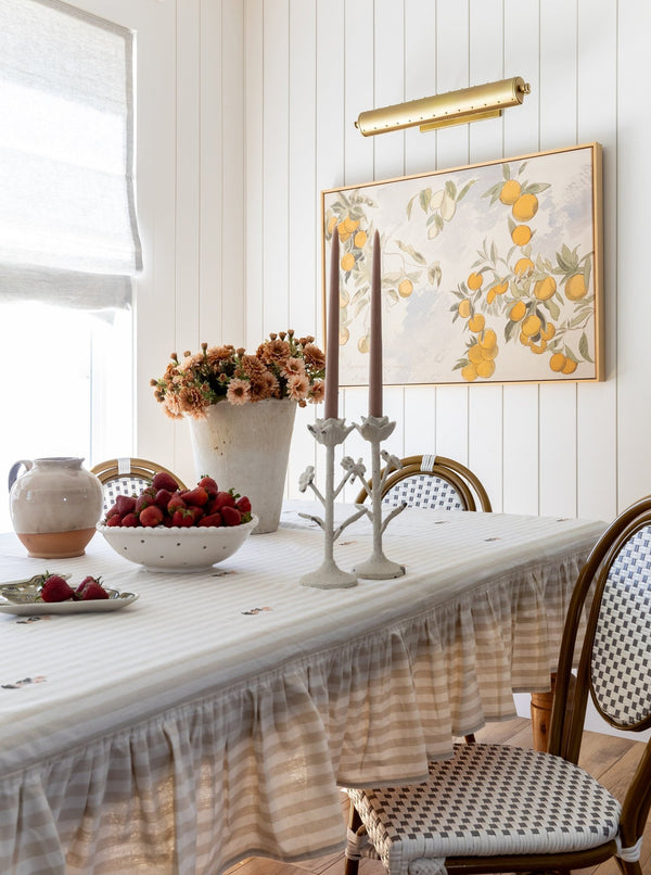 Ruffled Stripe Tablecloth - HJKIT00110 - OS
