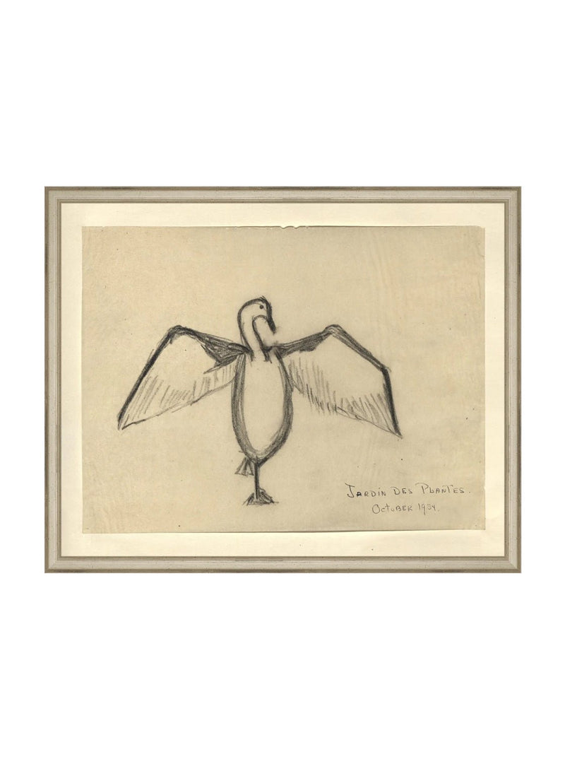 Sea Raven Sketch - HJART0191 - SIL - 16x20