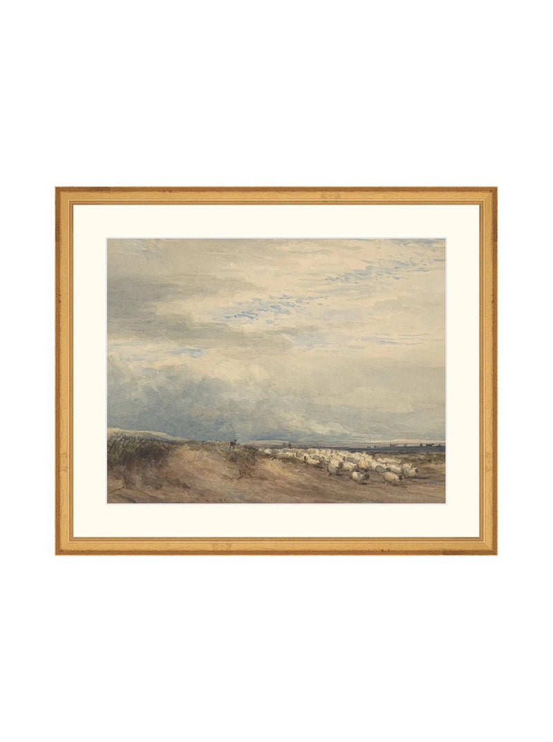 Sheep Herd - HJART0275 - GLD - 15x18