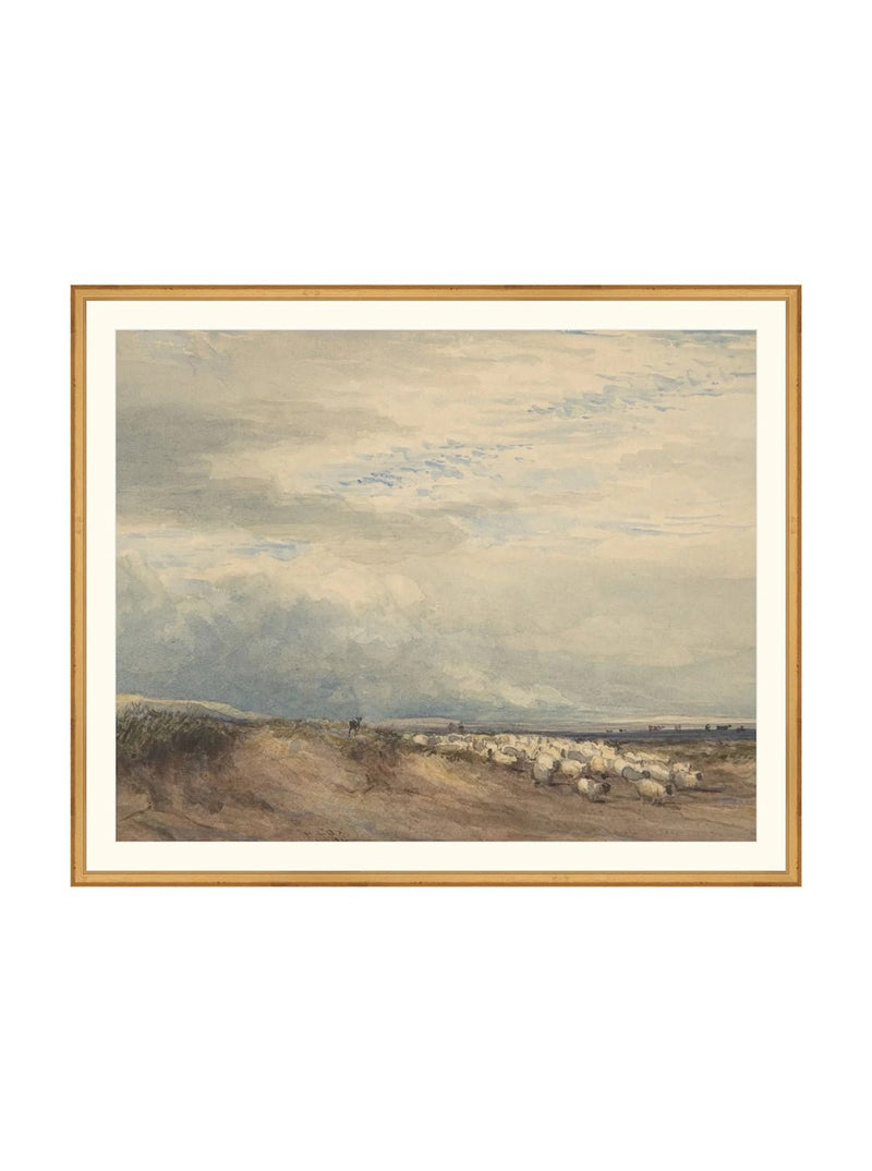 Sheep Herd - HJART0275 - GLD - 28x34