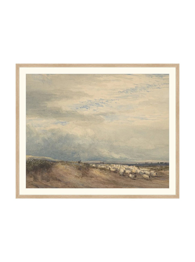 Sheep Herd - HJART0275 - OAK - 28x34