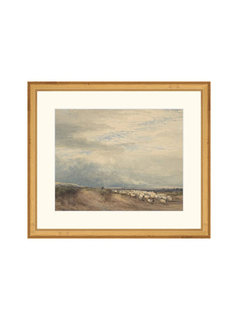 Sheep Herd - HJART0275 - GLD - 12x14